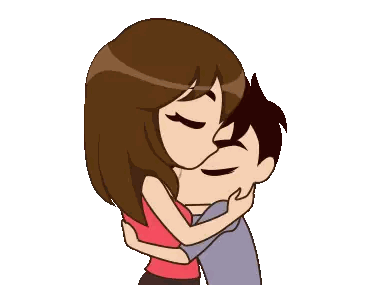 Man and Woman Hugging