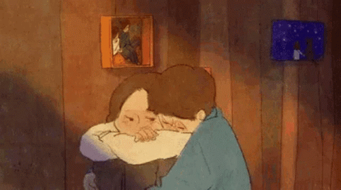 Man and Woman Hugging