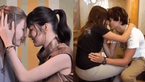 Man and Woman Hugging and Looking at Each Other