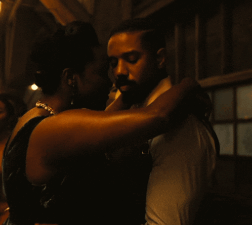 Man and Woman Hugging