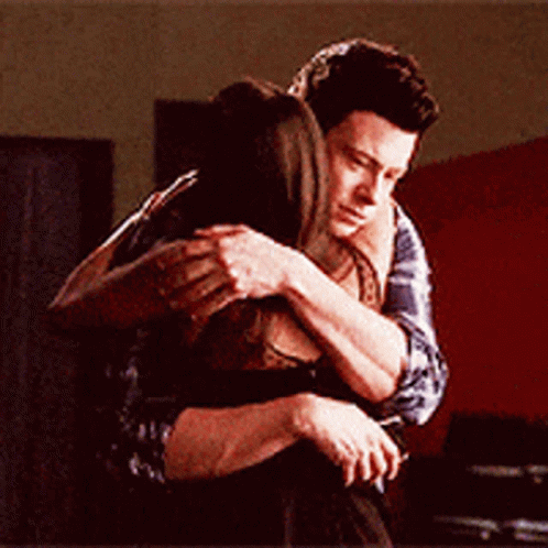 Man And Woman Hugging In Room GIF