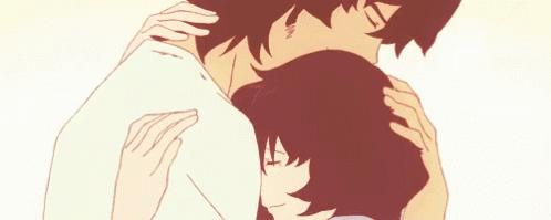 Man and Woman Hugging