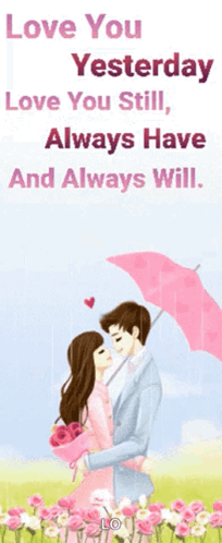 Man And Woman Hugging Love You Yesterday Love You Still GIF