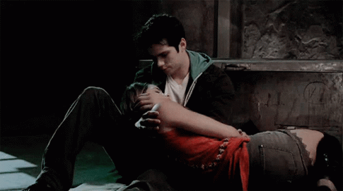 Man and Woman Hugging on Floor