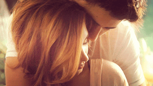 Man And Woman Hugging Smiling GIF