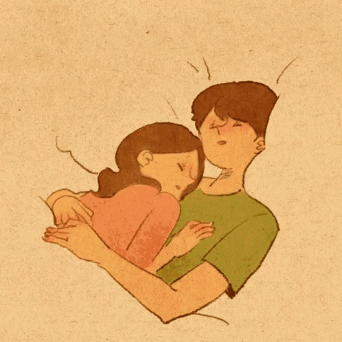 Man And Woman Hugging GIF