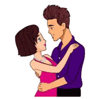 Man and Woman Hugging