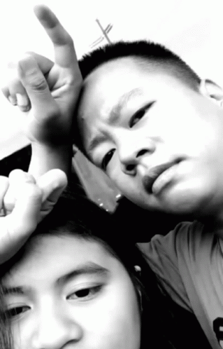 Man and Woman in Black and White