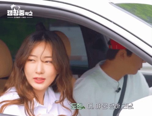 Man and Woman in Car Camping