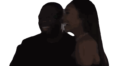 Man and Woman in Dark Room