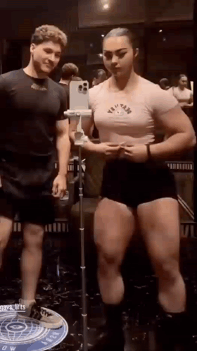Man and Woman in Gym