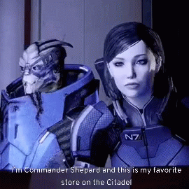 Man and Woman in N7 Uniform