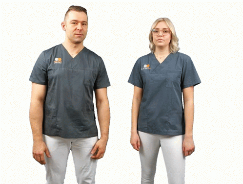 Man And Woman In Scrubs With EC GIF