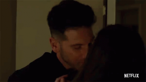 Man and Woman Kissing