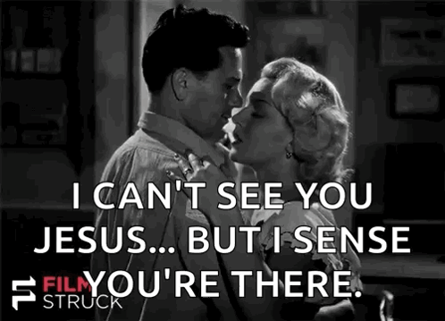 Man And Woman Kissing Black And White Photo Quote GIF