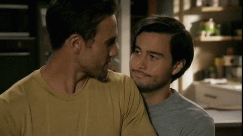 Man And Woman Kissing Close Up GIF