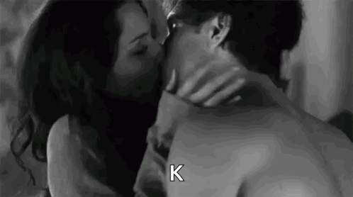 Man and Woman Kissing in Hallway with Efyam4ever