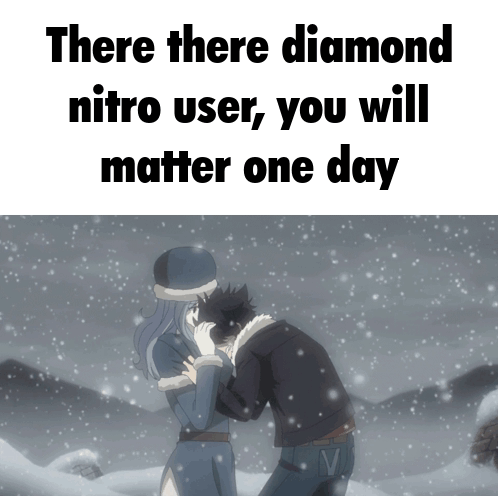 Man and Woman Kissing in Snow