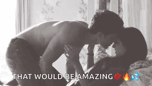 Man And Woman Kissing GIF