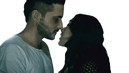 Man and Woman Kissing Nose