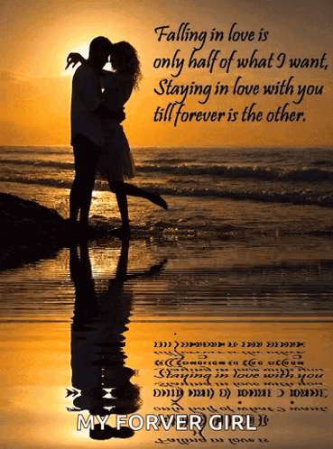 Man and Woman Kissing on Beach