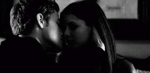Man And Woman Kissing GIF