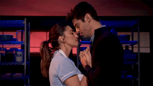 Man and Woman Kissing