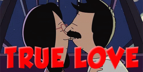 Man and Woman Kissing True Love
