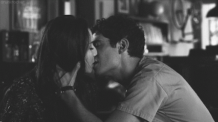 Man and Woman Kissing