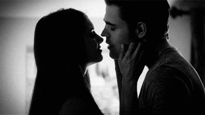 Man and Woman Kissing