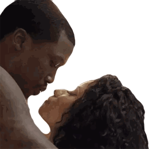 Man and Woman Kissing