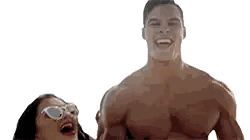 Man and Woman Laughing Woman in Sunglasses