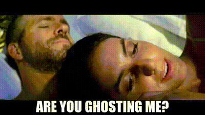 Man and Woman Laying in Bed Are You Ghosting Me