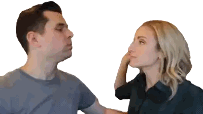 Man and Woman Looking at Each Other