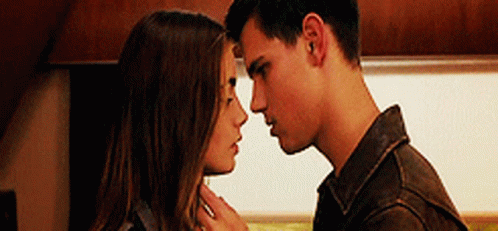 Man And Woman Looking At Each Other GIF