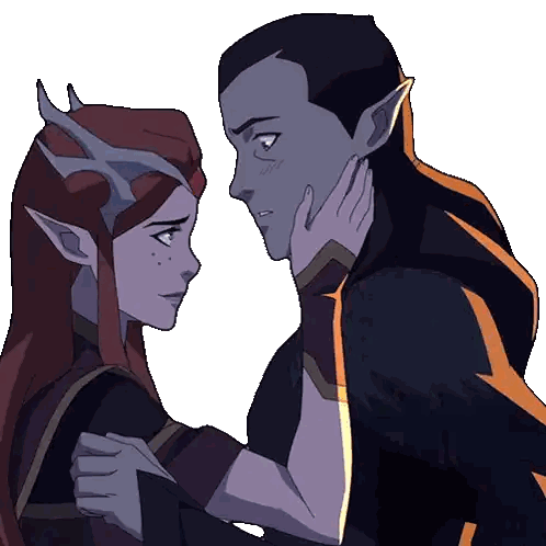 Man and Woman Looking at Each Other