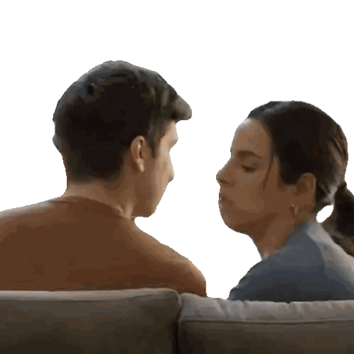 Man and Woman Looking at Each Other