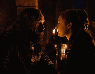 Man and Woman Looking at Each Other