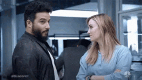 Man and Woman Looking at Each Other