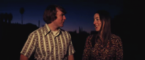 Man and Woman Looking at Each Other