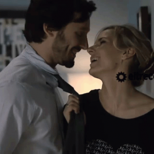 Man and Woman Looking at Each Other, Lucky Shirt