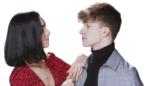 Man and Woman Looking at Each Other