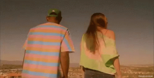 Man And Woman Looking At Sky GIF