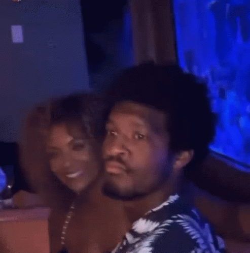Man and Woman Making Funny Faces