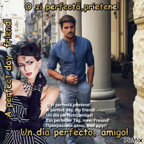 Man and Woman O Zi Perfecta Prietene