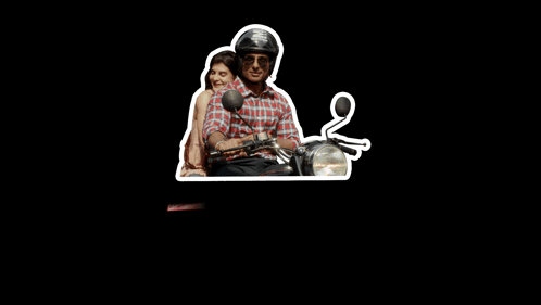 Man and Woman on Motorcycle Can't Wait to Meet You