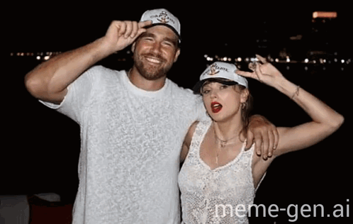 Man and Woman Posing With meme-gen.ai
