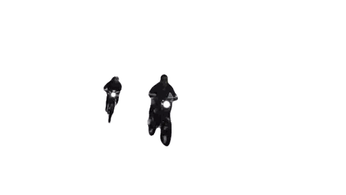 Man and Woman Riding Motorcycles