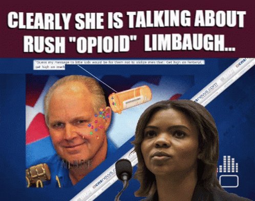 Man and Woman Saying Clearly She Is Talking About Rush Opioid Limbaugh
