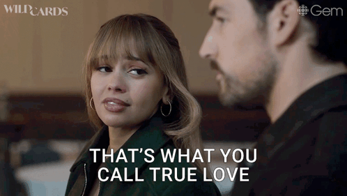 Man And Woman Saying True Love GIF